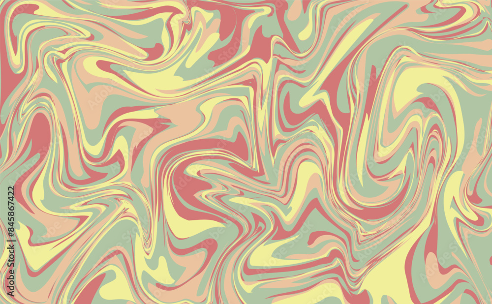 Fototapeta premium Abstract background with colorful waves. Trendy vector illustration in style color.