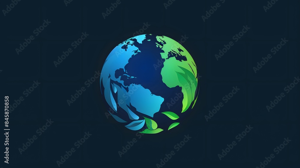 Earth day concept on white background, World environment day Earth day concept on white background, World environment day