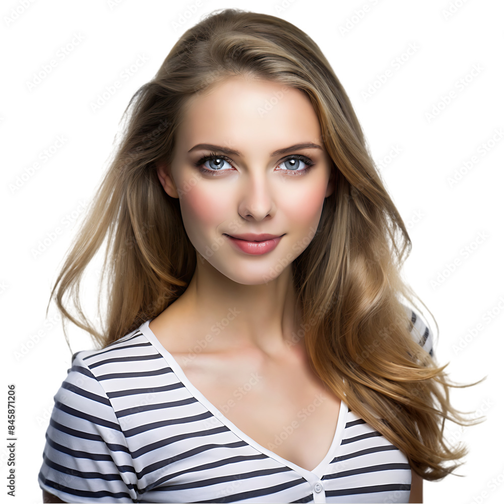 Caucasian female model transparent background Caucasian female model transparent background