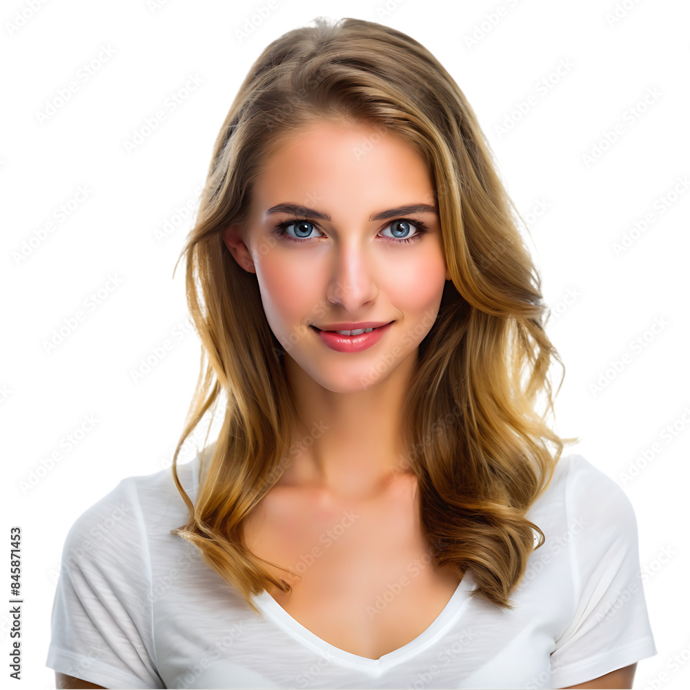 Caucasian female model transparent background Caucasian female model transparent background