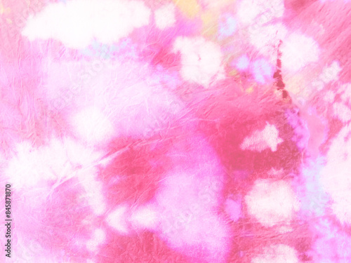 Gold Tie Die Print. Paint Abstraction. Pink