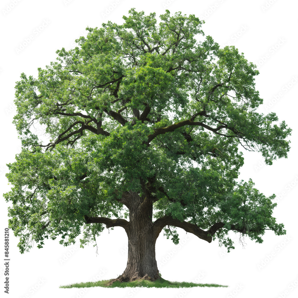 giant ancient tree, big oak tree on green grass field, sunny day, PNG transparent background giant ancient tree, big oak tree on green grass field, sunny day, PNG transparent background