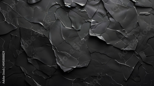 Black texture background with copyspace for your design. AI Generated © Dmytro