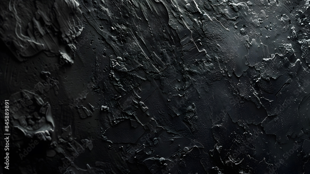 Fototapeta premium Black texture background with copyspace for your design. AI Generated