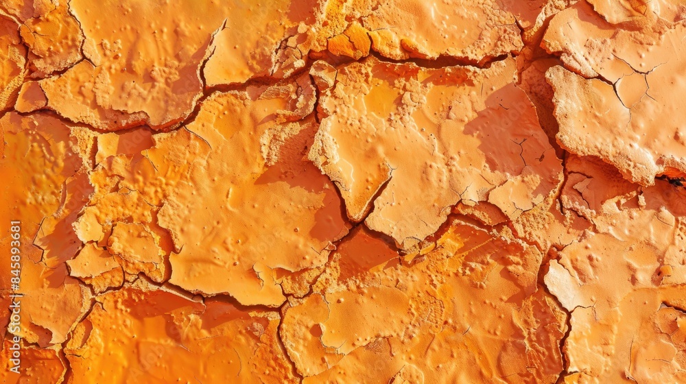 Naklejka premium Vibrant backdrop textured orange clay in a moist state