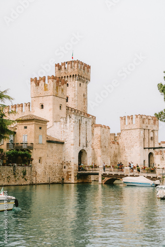 Italian castle at lake Garda