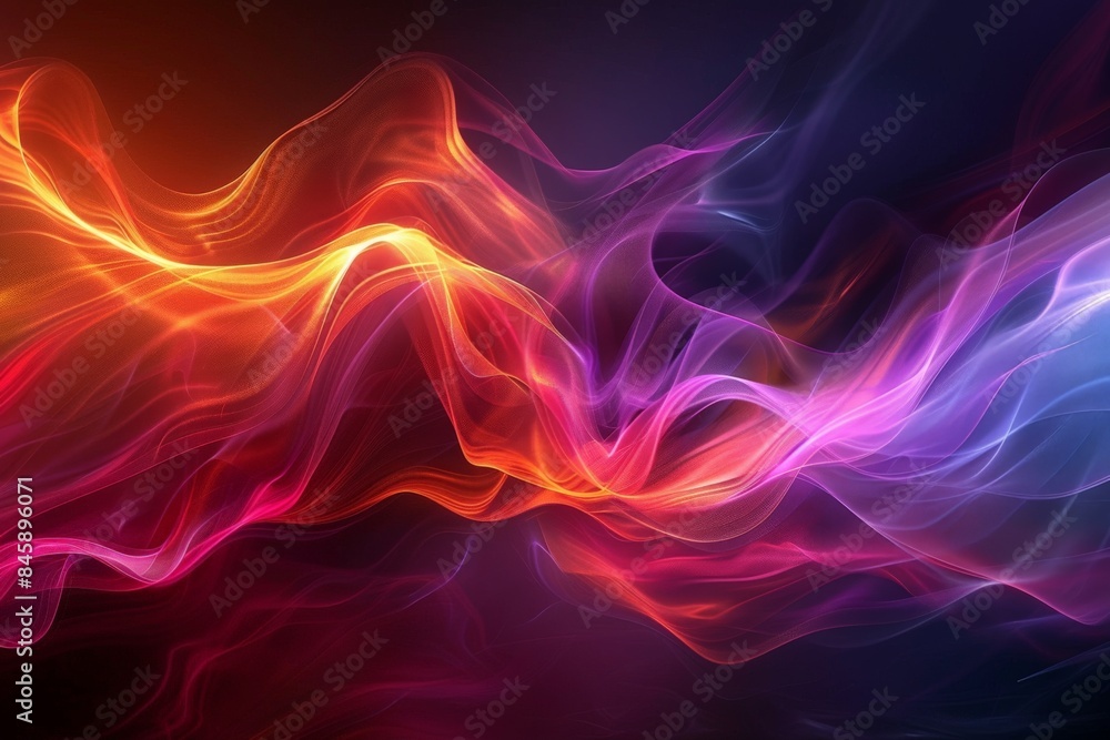 Colorful Abstract Light Wave Patterns Colorful Abstract Light Wave Patterns