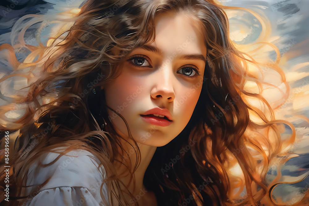 a girl witha girl with beautiful eyes Generative AI a girl witha girl with beautiful eyes Generative AI