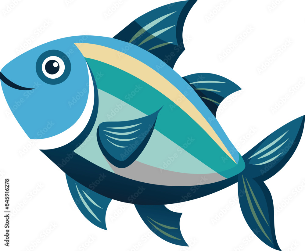 Obraz premium Fish Vector Illustration Icon