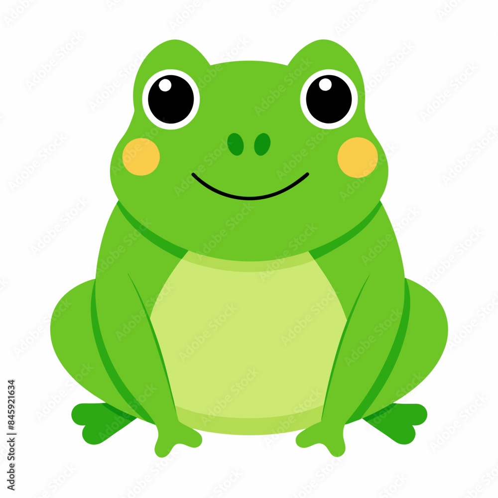 Charming Frog Vector Illustrations on White Background: Perfect for Design Projects Charming Frog Vector Illustrations on White Background: Perfect for Design Projects