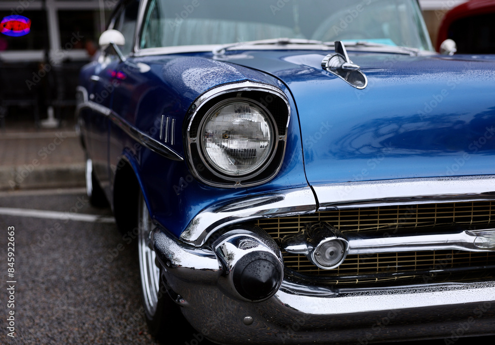 classic American car front profile classic American car front profile