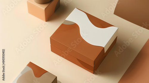 Boxes, packaging, product presentation. A gift for the person.  Generative AI 