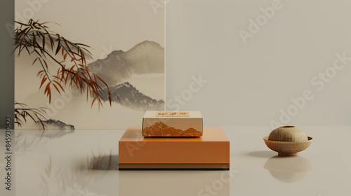 Boxes, packaging, product presentation. A gift for the person.  Generative AI 