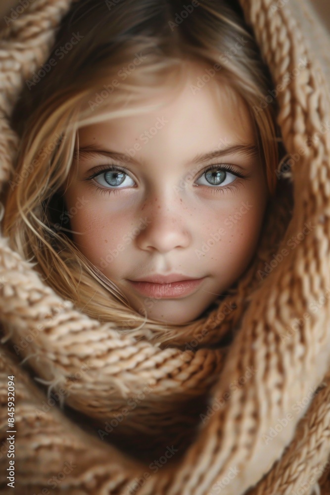 A young baby wrapped snugly in a blanket A young baby wrapped snugly in a blanket