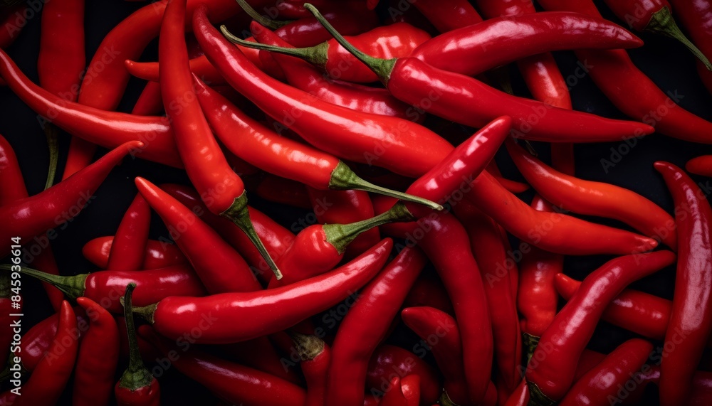 Spicy Food Concept with Chili Peppers Generative AI Spicy Food Concept with Chili Peppers Generative AI