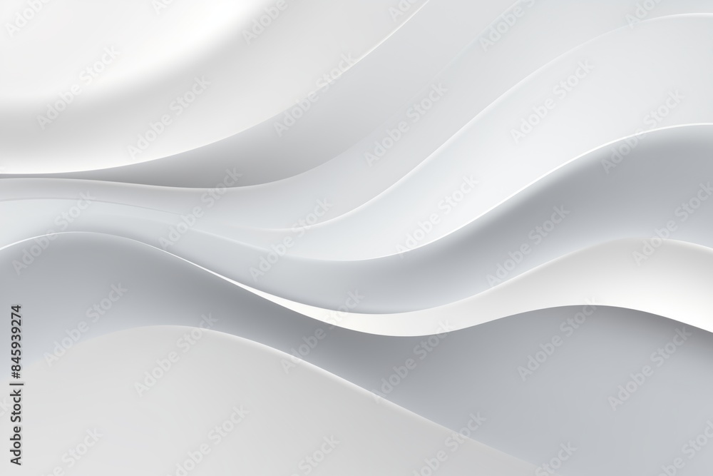 Modern Elegance, White & Gray Backdrop with Fluid Waves, Ideal for Diverse Presentations and Designs Modern Elegance, White & Gray Backdrop with Fluid Waves, Ideal for Diverse Presentations and Designs