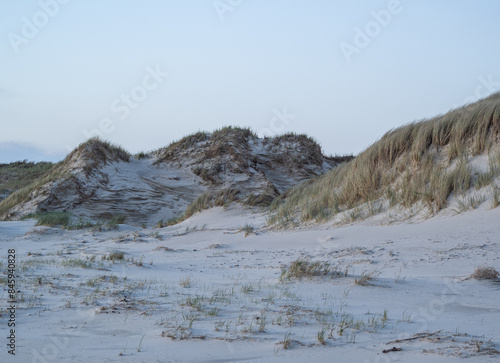 landscape of dunes on the North Sea in Germany