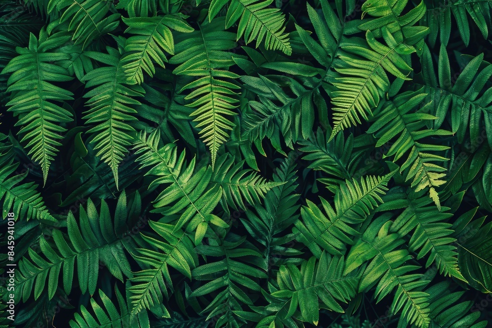 A detailed view of a cluster of green leaves with intricate details and texture A detailed view of a cluster of green leaves with intricate details and texture