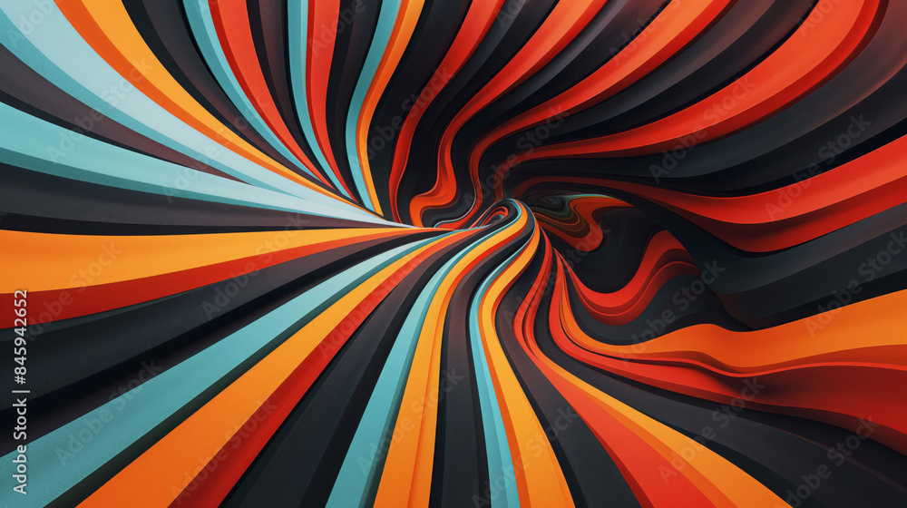 Multiple Spirals Converge Into Vivid Patterns Of Colorful Swirling Art Multiple Spirals Converge Into Vivid Patterns Of Colorful Swirling Art