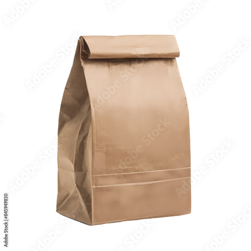 Isolated PNG Brown Packing Bag, GENERATIVE AI