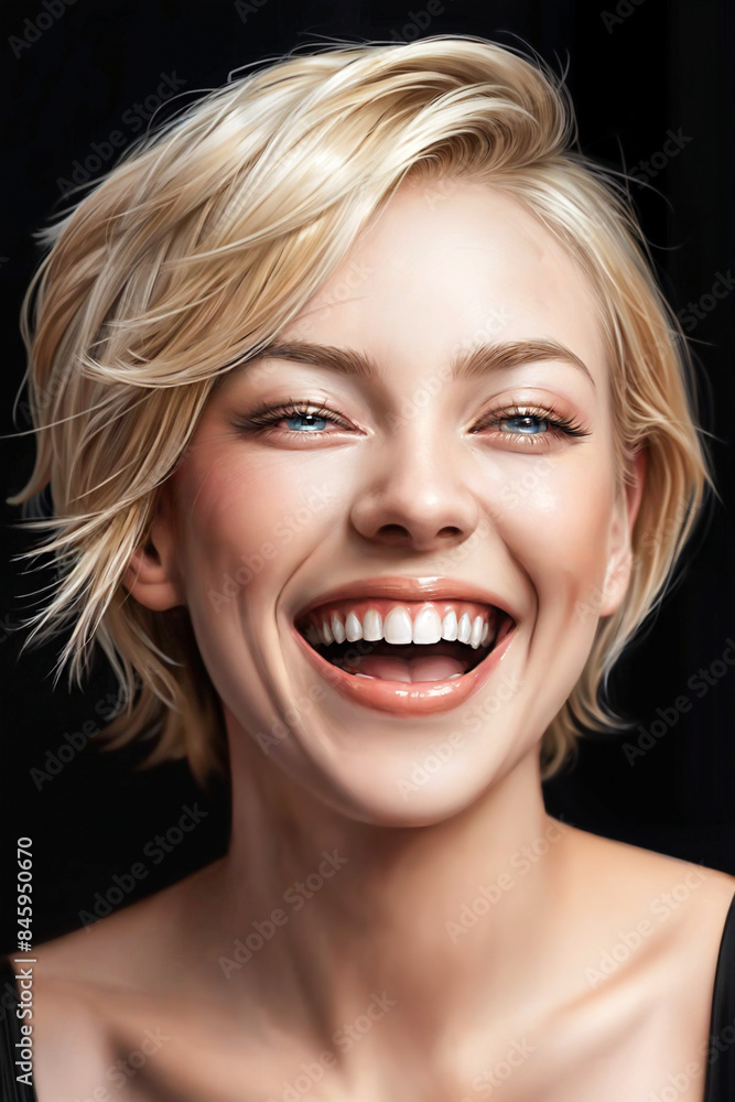 A Tapestry of Emotions: Young Woman's Expressive Journey A Tapestry of Emotions: Young Woman's Expressive Journey