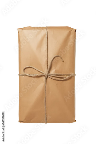 Isolated PNG Brown Gift Packing Bag, GENERATIVE AI