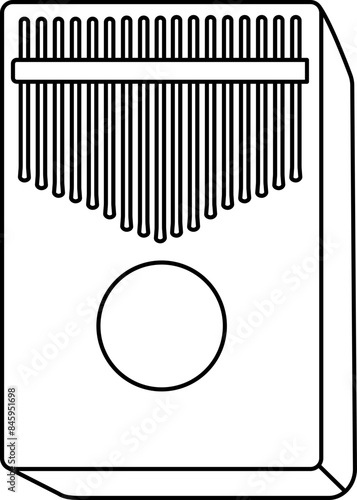 Kalimba com 17 teclas