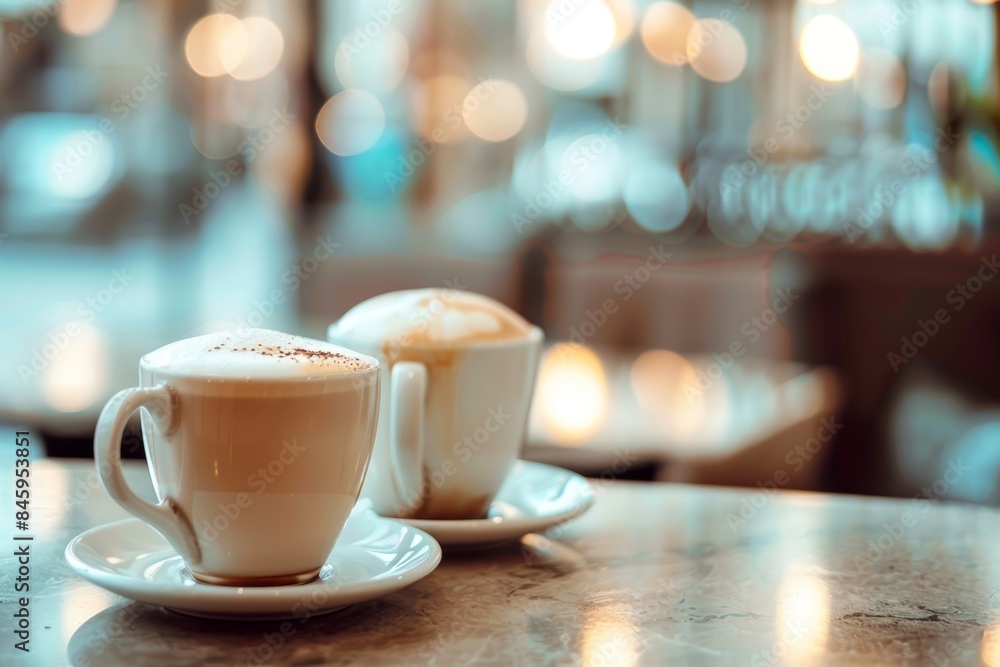 Cozy Morning Coffee Break in a Bustling Cafe Generative AI Cozy Morning Coffee Break in a Bustling Cafe Generative AI