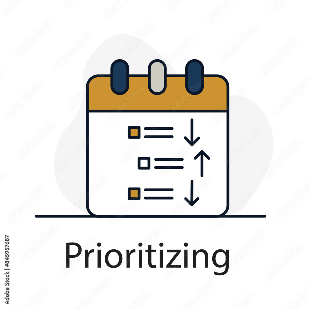 Prioritizing Icon. Vector Icon Design Prioritizing Icon. Vector Icon Design