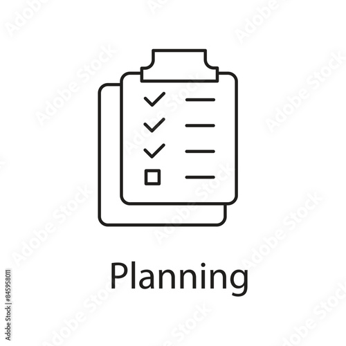 Planning Icon. Vector Icon Design