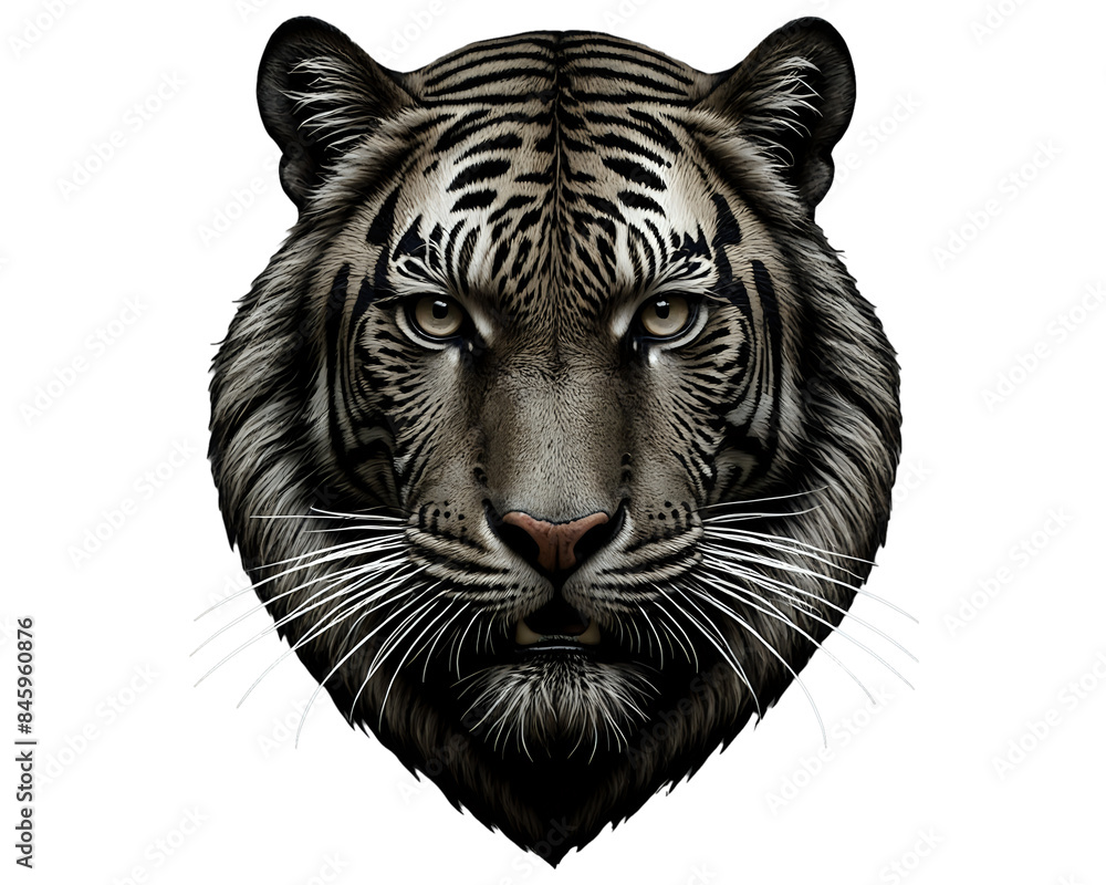 white tiger head white tiger head