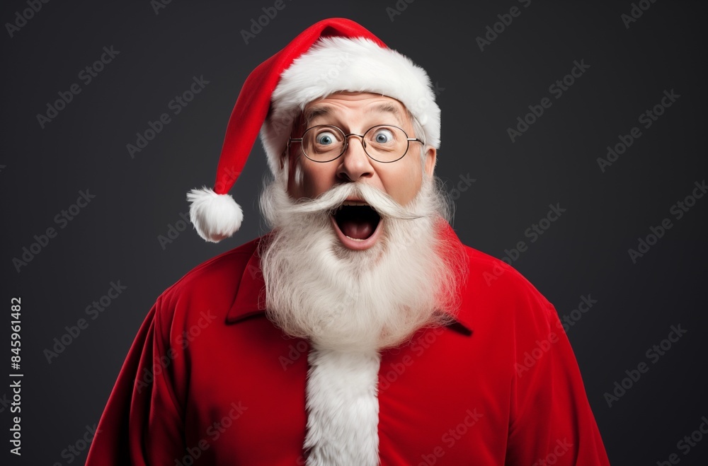 Surprised Santa Claus With Open Mouth Surprised Santa Claus With Open Mouth