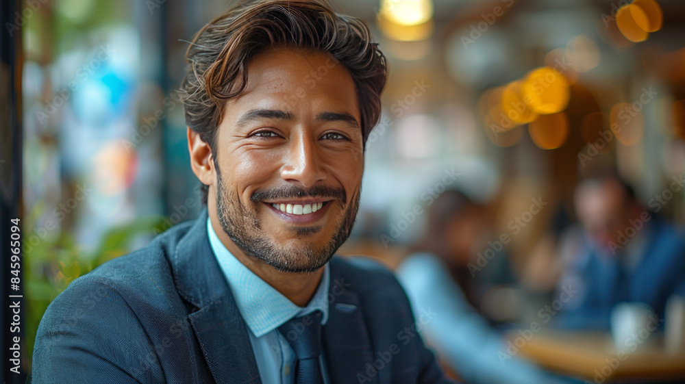 attractive indian bank agent in a suit, sitting and talking in an office to some clients in a bank,generative ai attractive indian bank agent in a suit, sitting and talking in an office to some clients in a bank,generative ai
