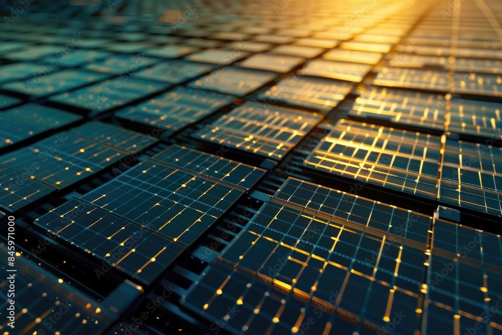 Solar cell farm power plant with sustainable technology. Solar cell farm power plant with sustainable technology.