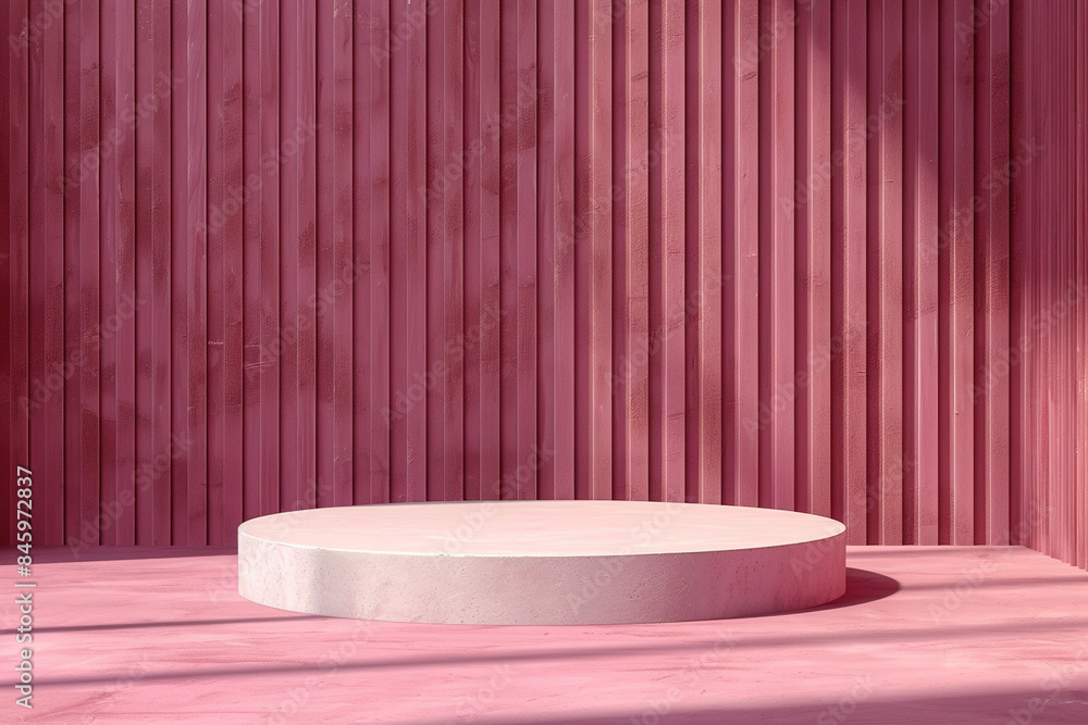 podium, product showcase, maroon podium, product showcase, maroon