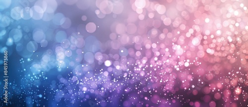 Dreamy and magical abstract background with pink and blue bokeh lights, perfect for holiday celebrations. Vibrant colors and out-of-focus elements create a festive atmosphere with copy space