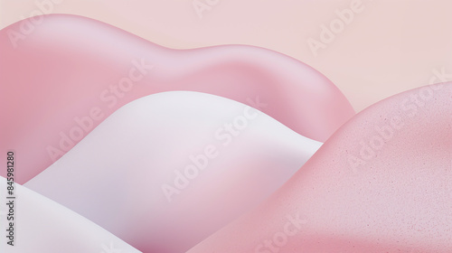 3d abstract shapes in pastel and glossy colors, perfect background for text and logo