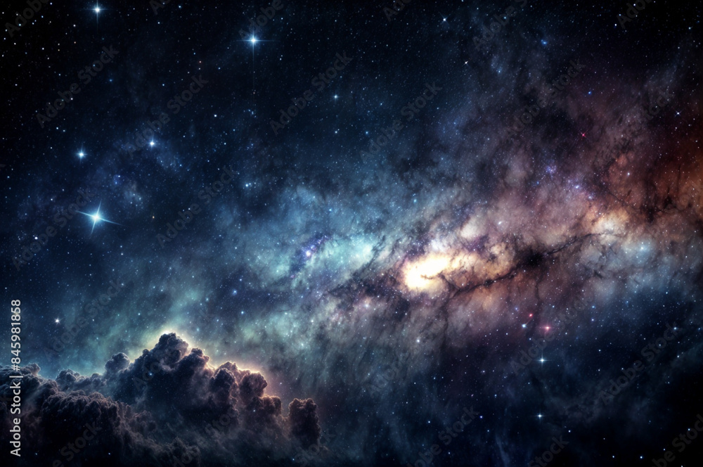 Fototapeta premium background with stars