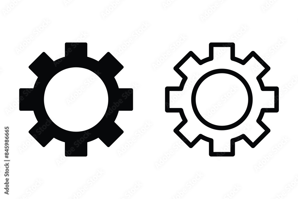 Set of gear icon collection. Gear setting icon. settings icon. Vector Illustration. Set of gear icon collection. Gear setting icon. settings icon. Vector Illustration.