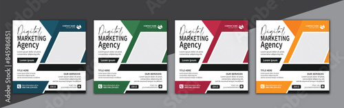 Digital marketing agency and corporate social media post template