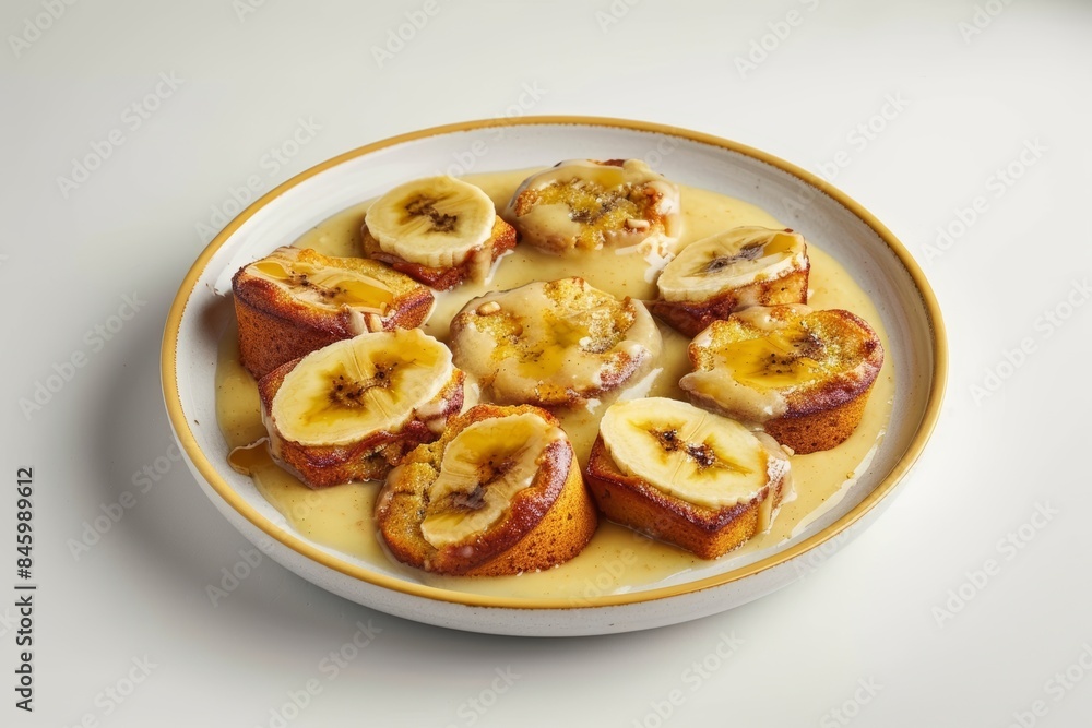 Mouthwatering Banana Muffin Pudding with Caramelized Bananas Mouthwatering Banana Muffin Pudding with Caramelized Bananas