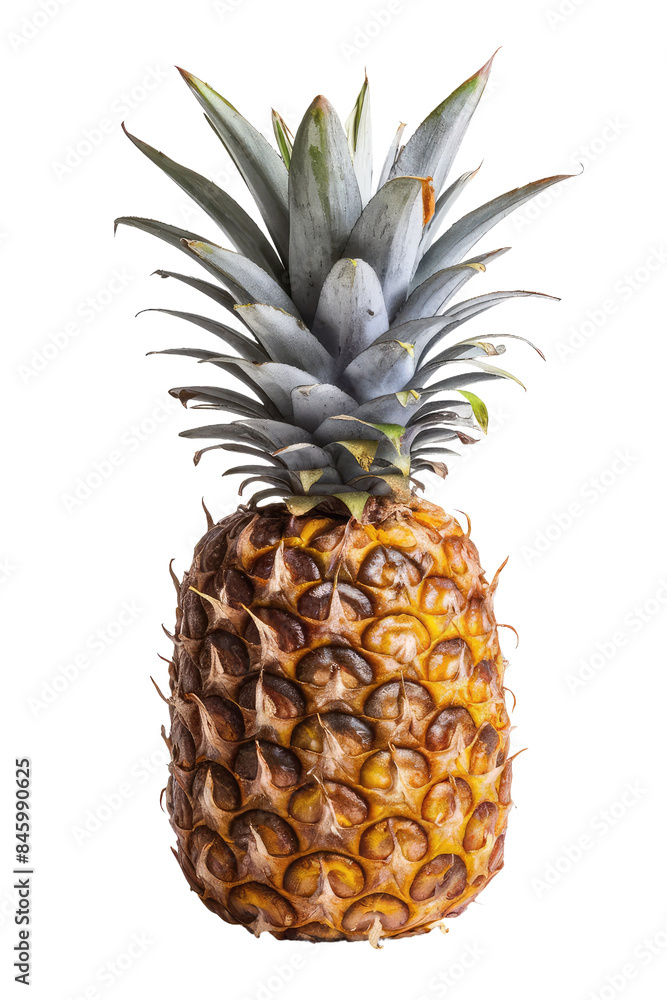 Fototapeta premium Isolated PNG Pineapple Fruit, GENERATIVE AI
