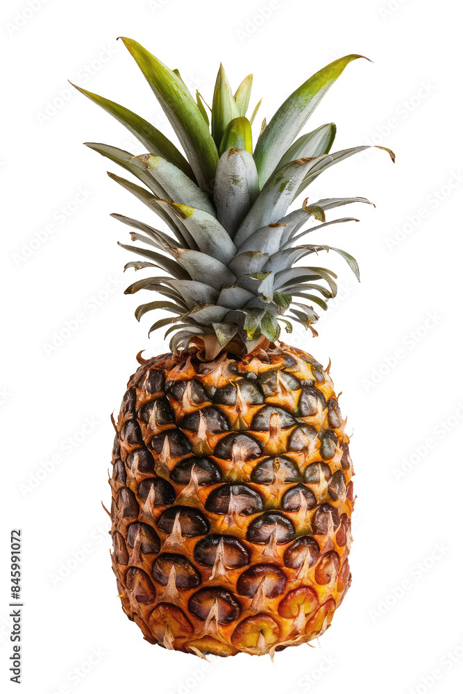 Fototapeta premium Isolated PNG Pineapple Fruit, GENERATIVE AI