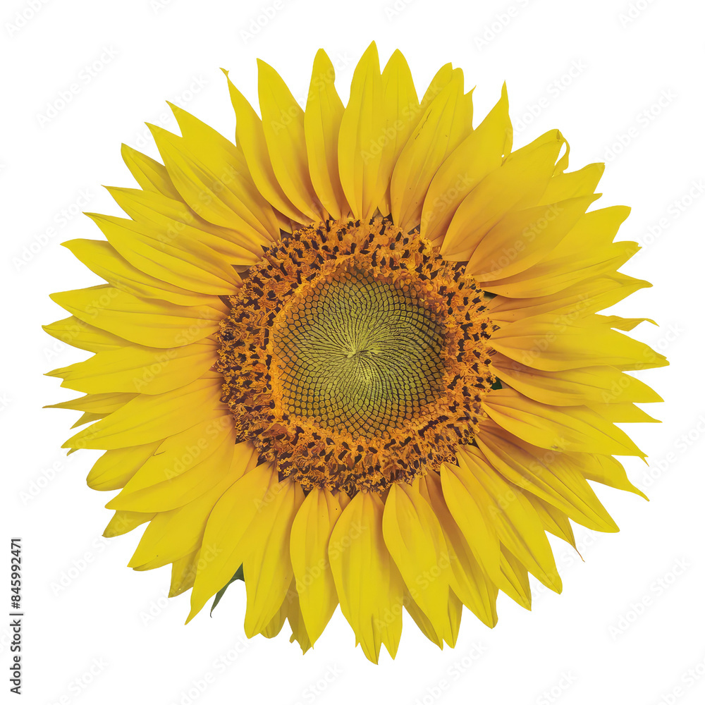 Fototapeta premium Isolated PNG Sunflower , GENERATIVE AI