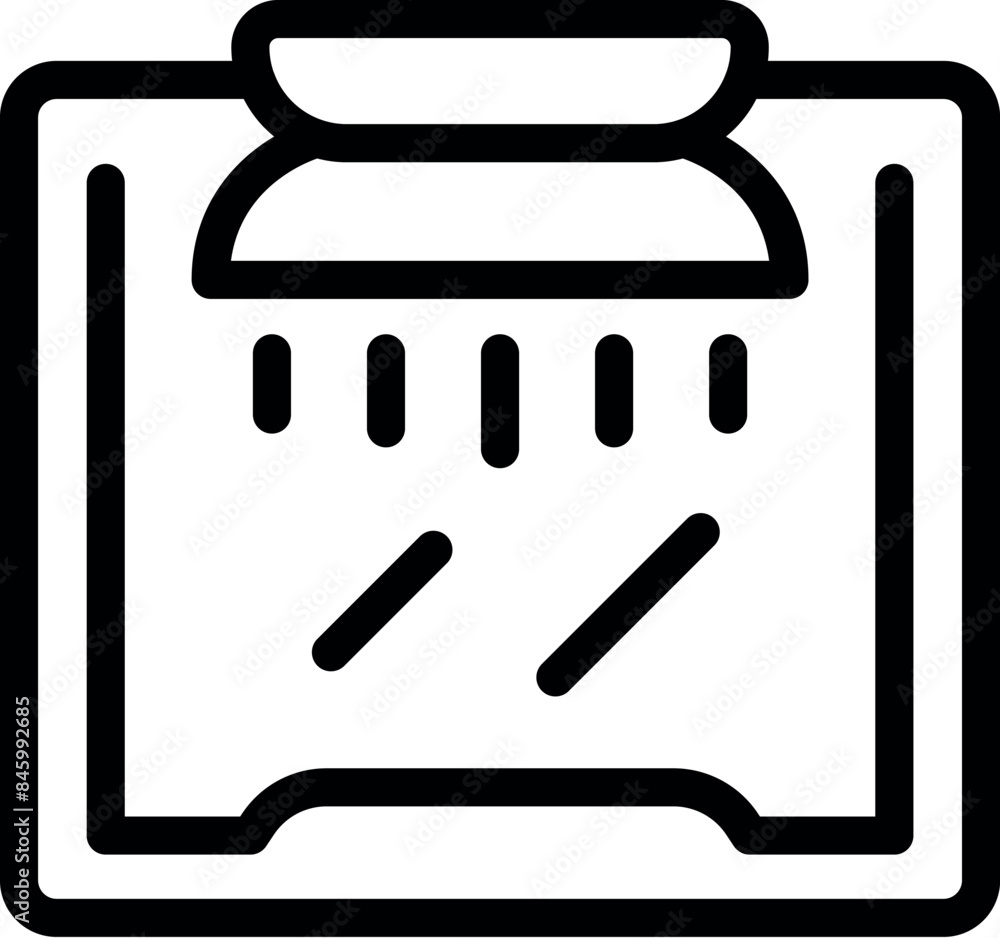 Line icon of a stovetop with heating zones turned on, ready for cooking Line icon of a stovetop with heating zones turned on, ready for cooking
