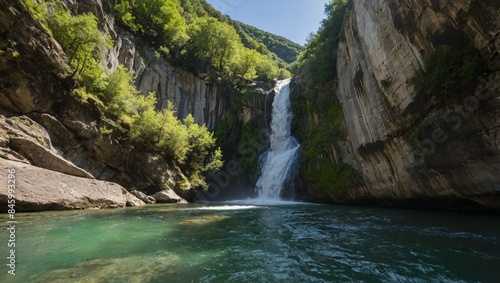 waterfall in the gorge