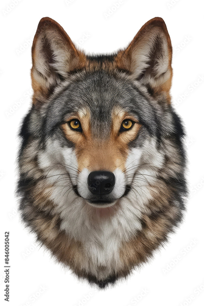 Fototapeta premium Isolated PNG Wolf Wildlife, GENERATIVE AI