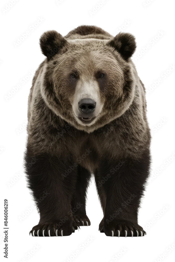 Isolated PNG Grizzly Bear Wildlife, GENERATIVE AI Isolated PNG Grizzly Bear Wildlife, GENERATIVE AI