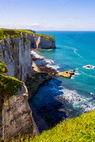 Fotografie Les Falaises d' Étretat en Normandie