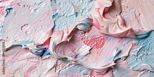 Wallpaper Mural A detailed close-up of colorful abstract paint texture with swirling patterns and vibrant pastel shades creating a dynamic visual effect.
 Torontodigital.ca